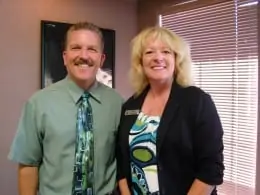 Dr. Simpson and Carolle at Jackson Creek Dental Group